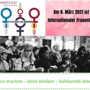 Am 8. März ist Internationaler Frauentag!