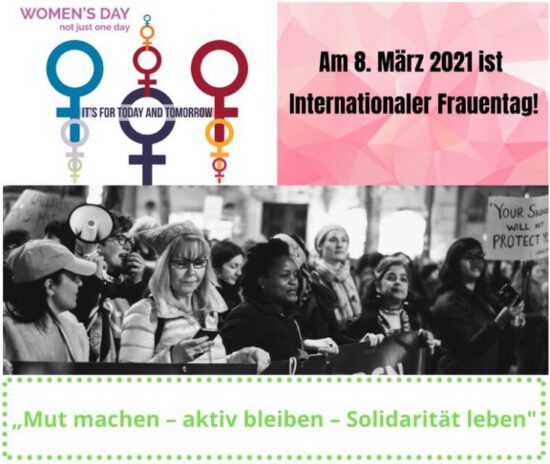 Am 8. März ist Internationaler Frauentag!
